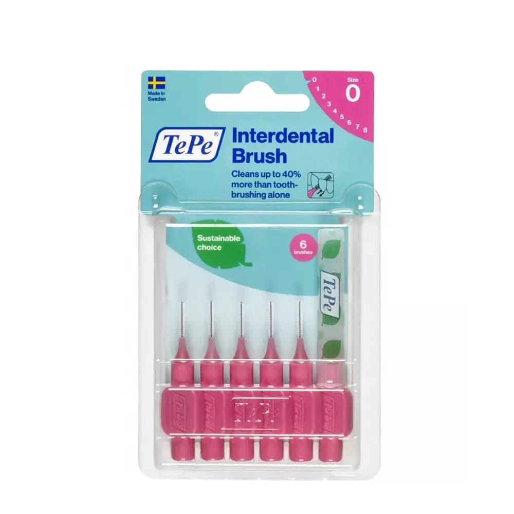 TePe Interdental Brush Blister Diş Arayüz Fırçası 0.4 mm 6'lı - Pembe