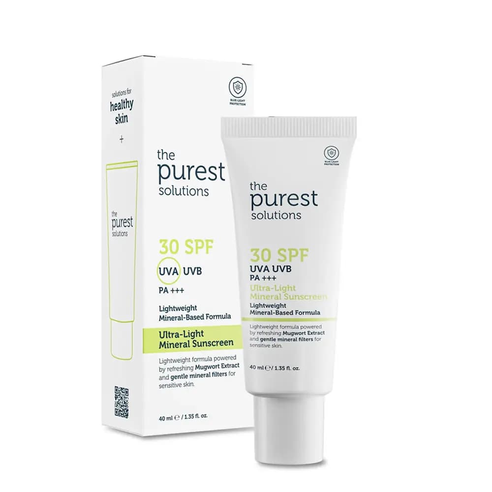 The Purest Solutions Ultra-Light Mineral Sunscreen SPF30 Güneş Koruyucu Krem 40 ml