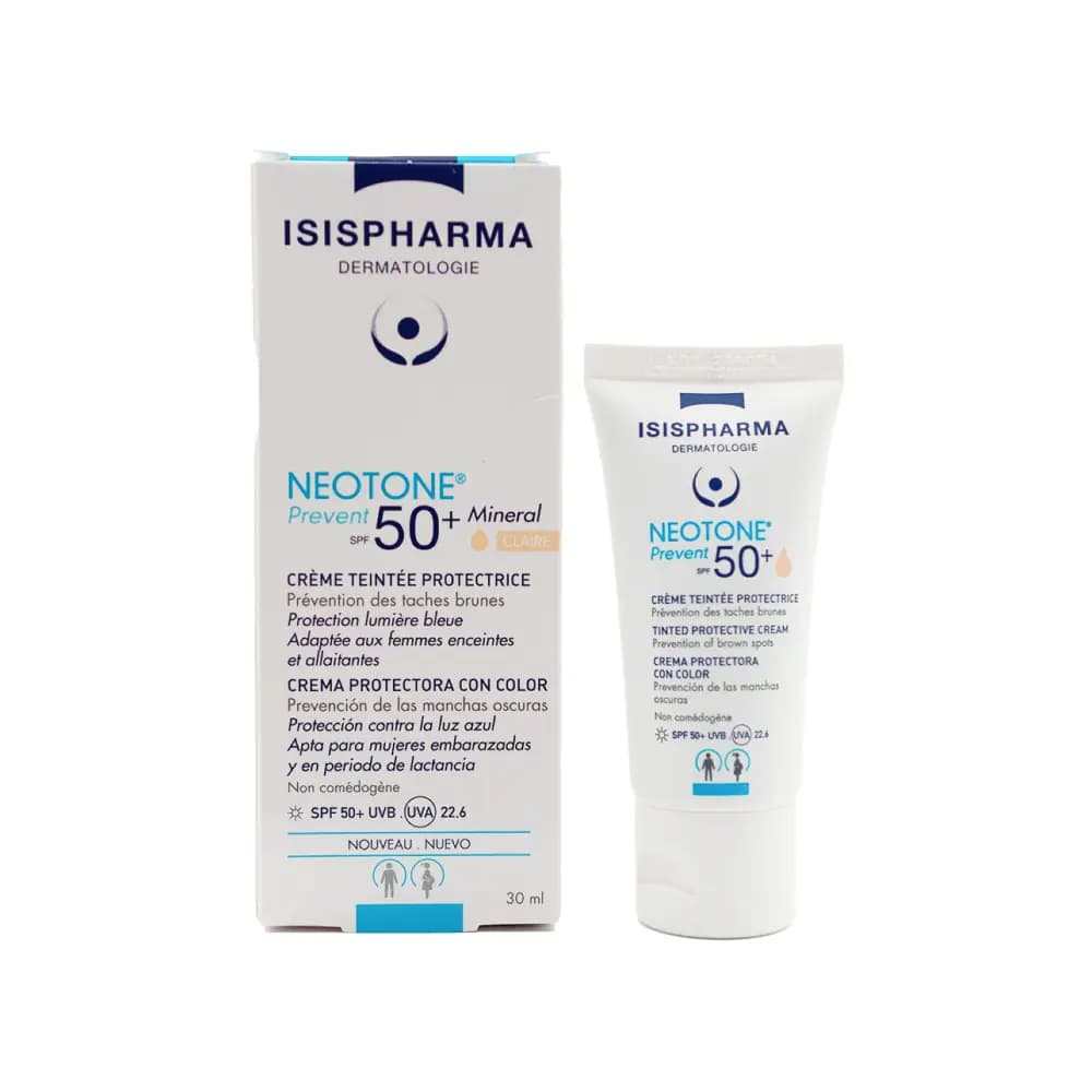 Isis Pharma Neotone Prevent Tinted Claire SPF 50+ Renkli Güneş Kremi 30 ml