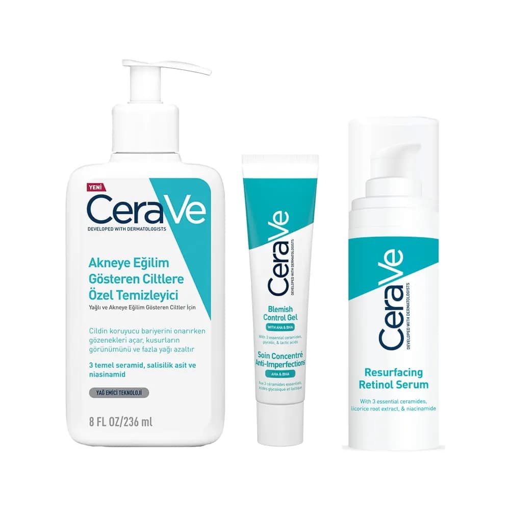 Cerave Akneye Eğilimli Ciltlere Özel Bakım Seti
