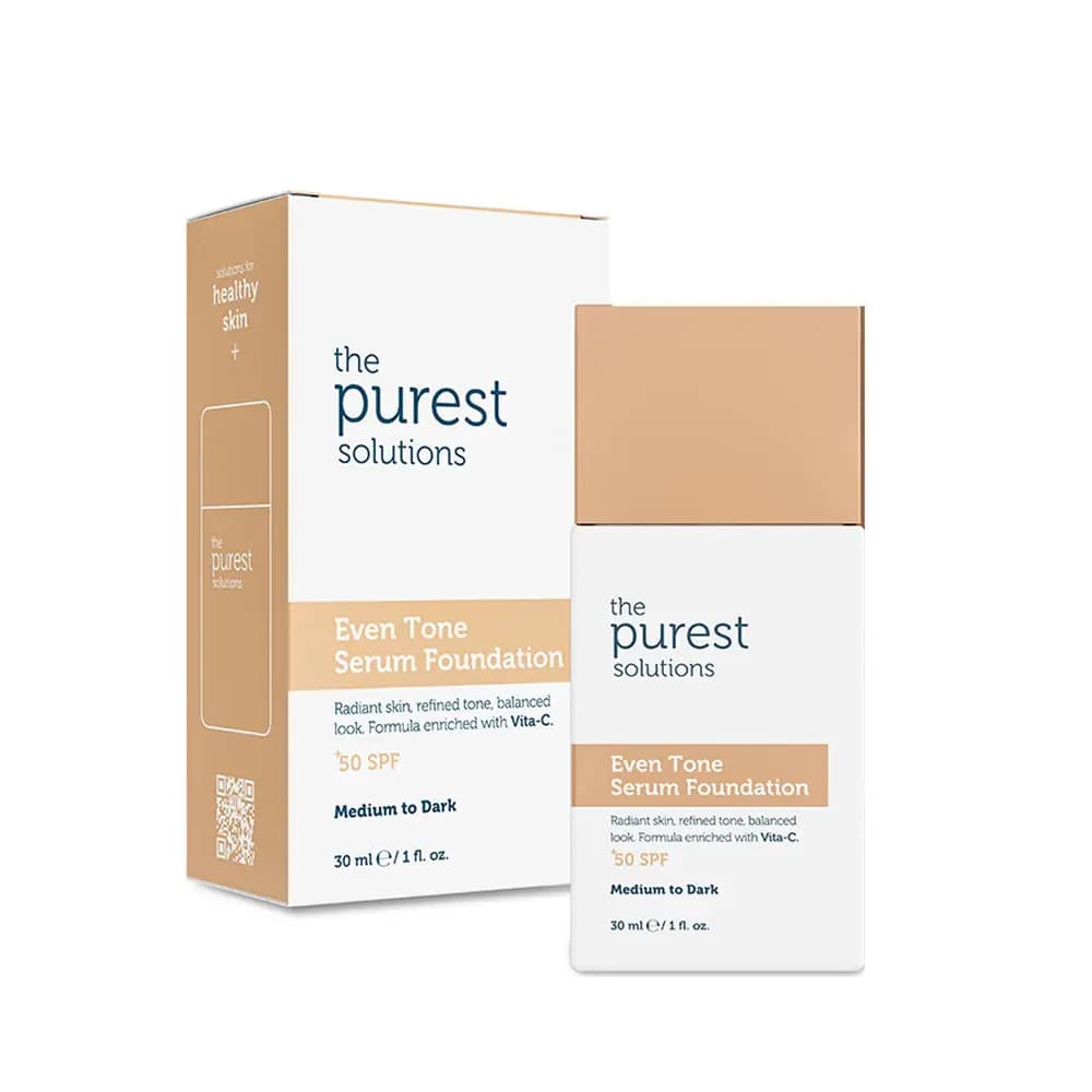 The Purest Solutions Even Tone SPF50+ Leke Karşıtı Serum Fondöten 30 ml - Medium to Dark