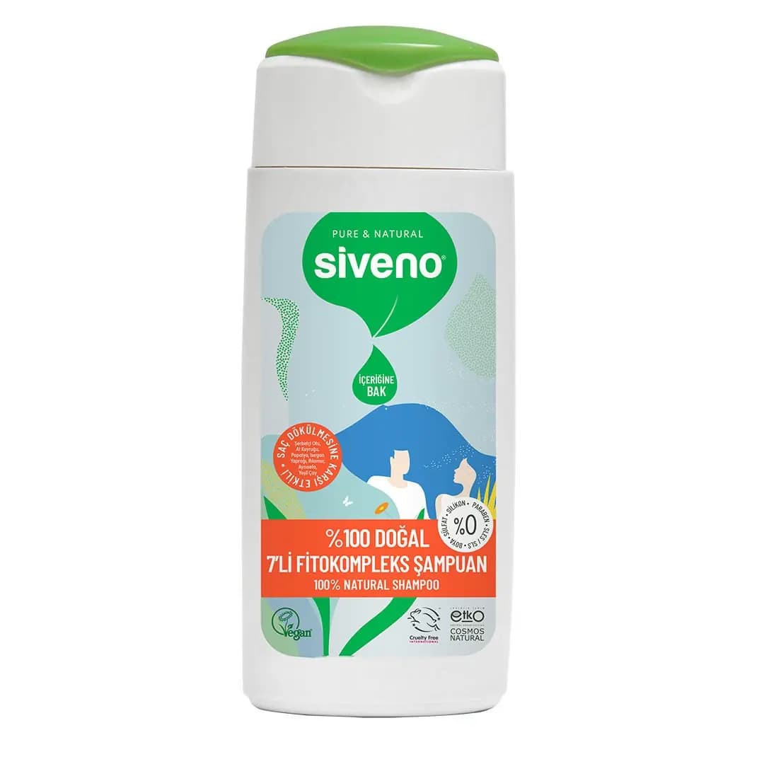 Siveno %100 Doğal 7’li Fitoterapi Şampuanı Seyahat Boy 50 ml