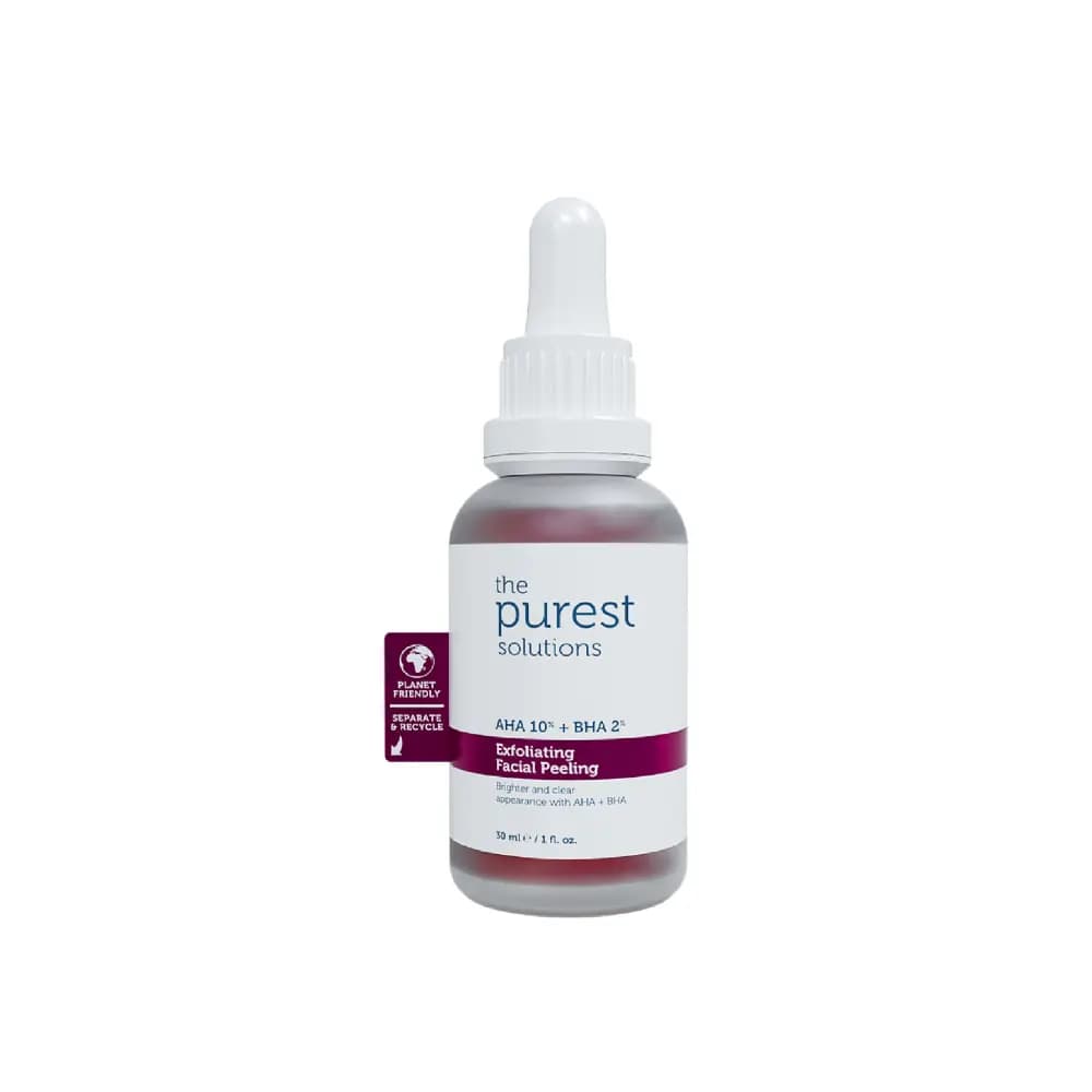 The Purest Solutions AHA 10% + BHA 2% Canlandırıcı ve Cilt Tonu Eşitleyici Peeling Serum 30 ml