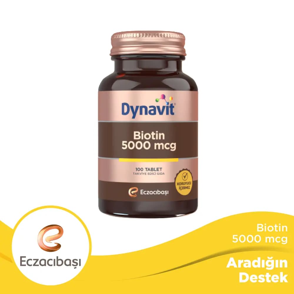 Dynavit Biotin 5000 mcg 100 Tablet