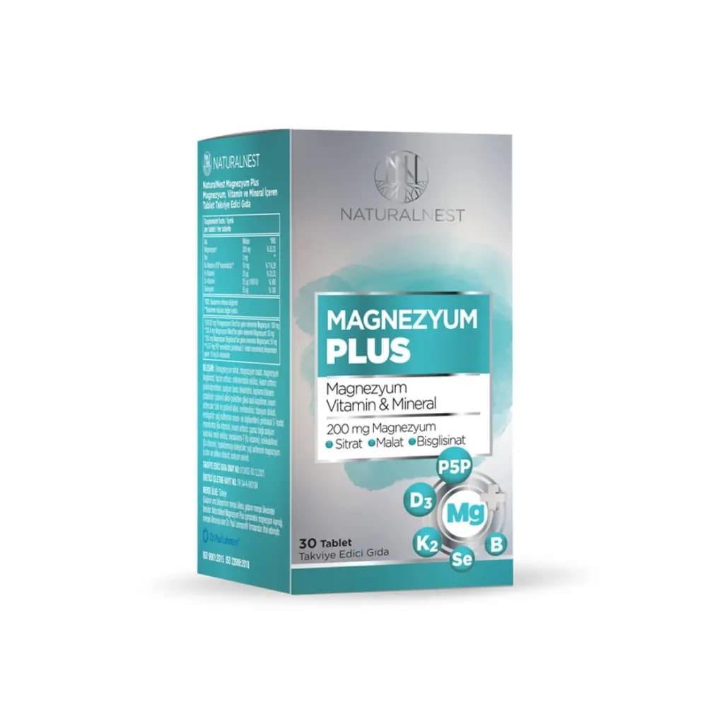 Naturalnest Magnezyum Plus 30 Tablet