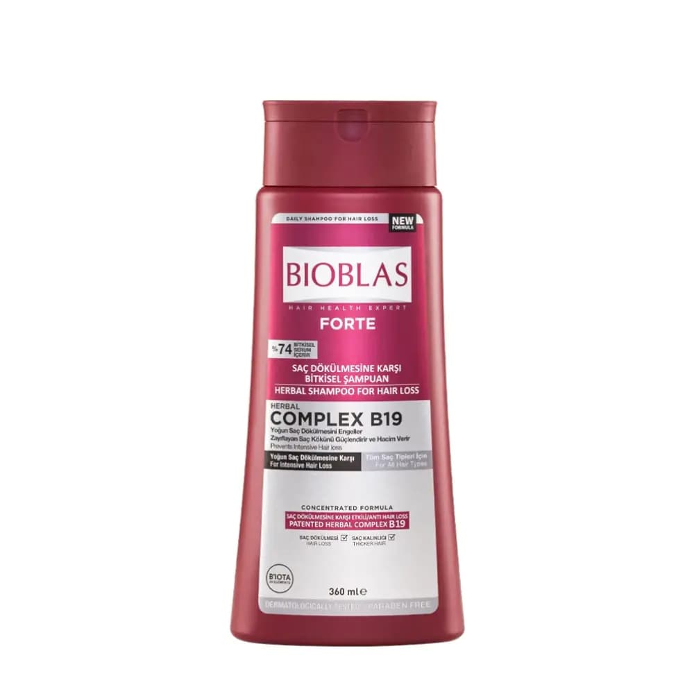 Bioblas Forte Complex B19 Yoğun Saç Dökülmelerine Karşı Bitkisel Şampuan 360 ml