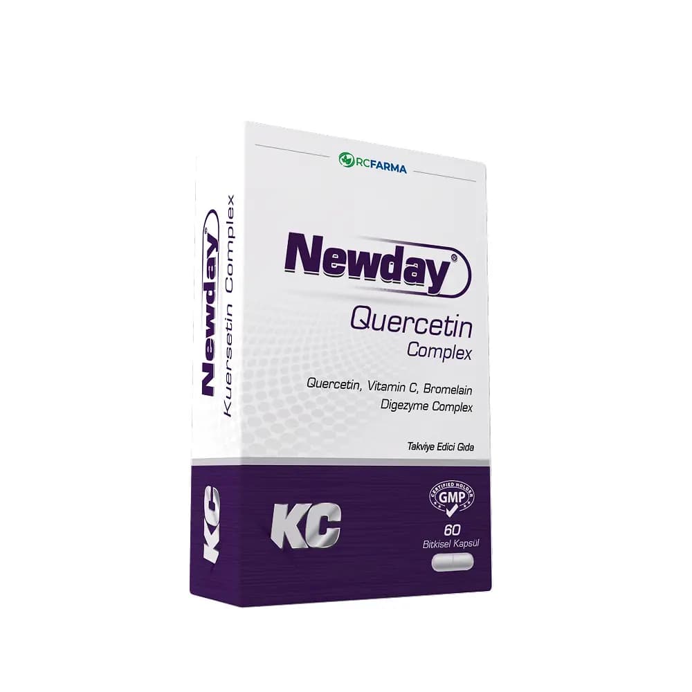 RCFarma Newday Quercetin Complex 60 Bitkisel Kapsül