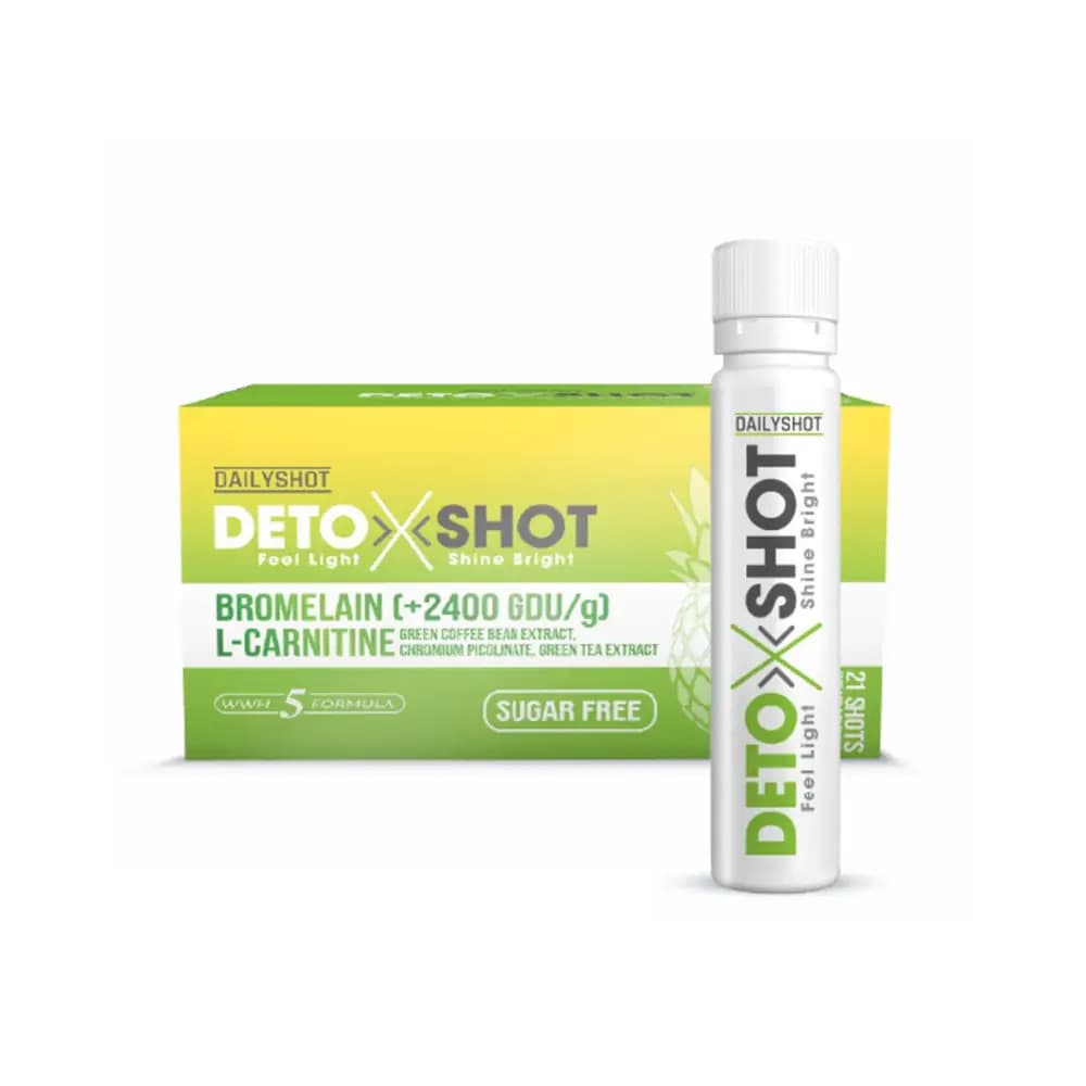 Dailyshot DetoxShot Bromelain & L-Carnitine 21 Shots