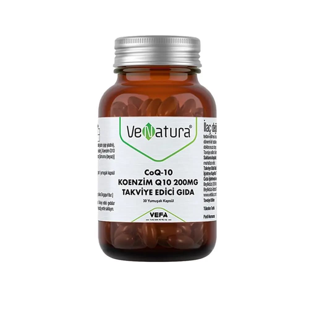 VeNatura Koenzim Q10 200 mg 30 Yumuşak Kapsül