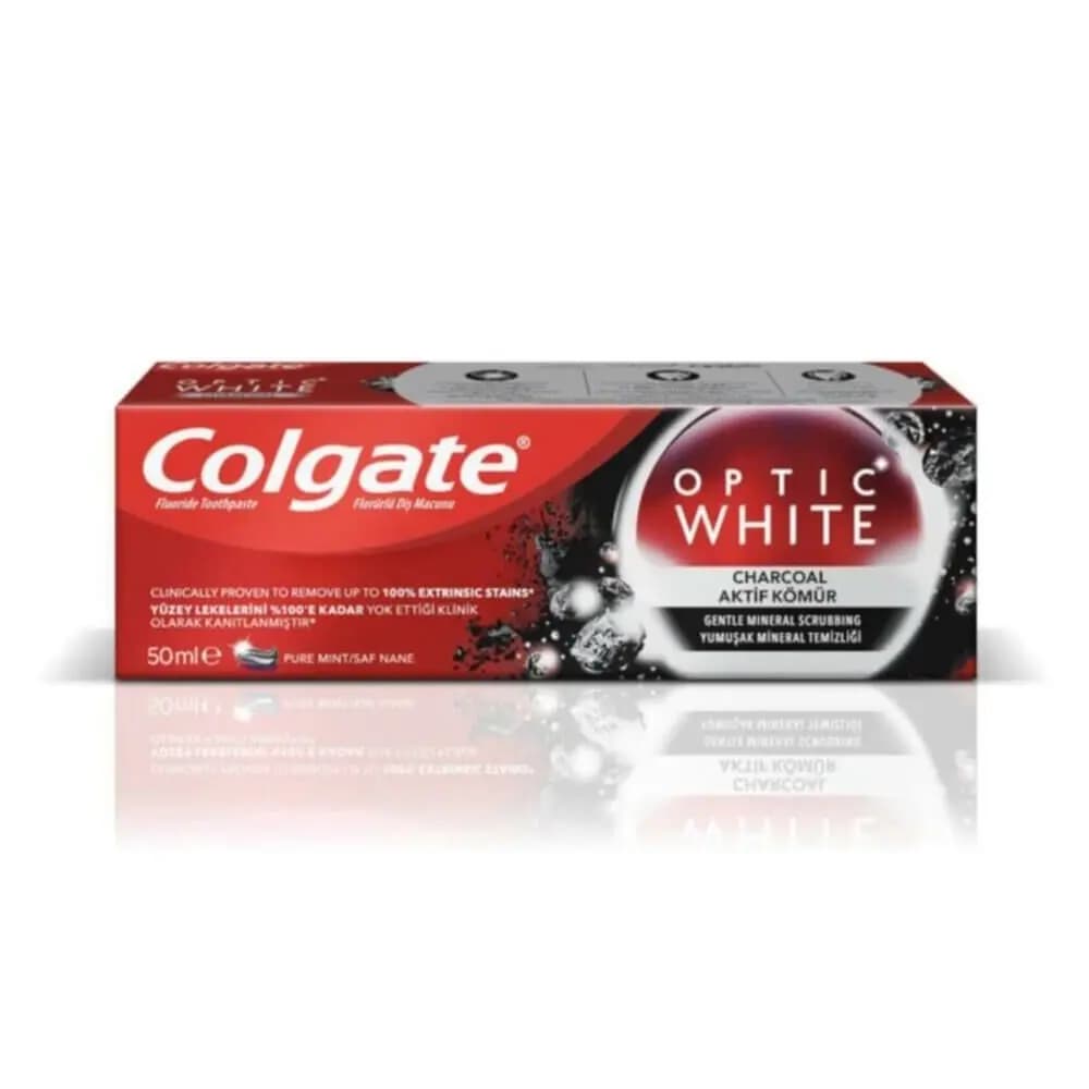 Colgate Optic White Aktif Kömür Beyazlatıcı Diş Macunu 50 ml