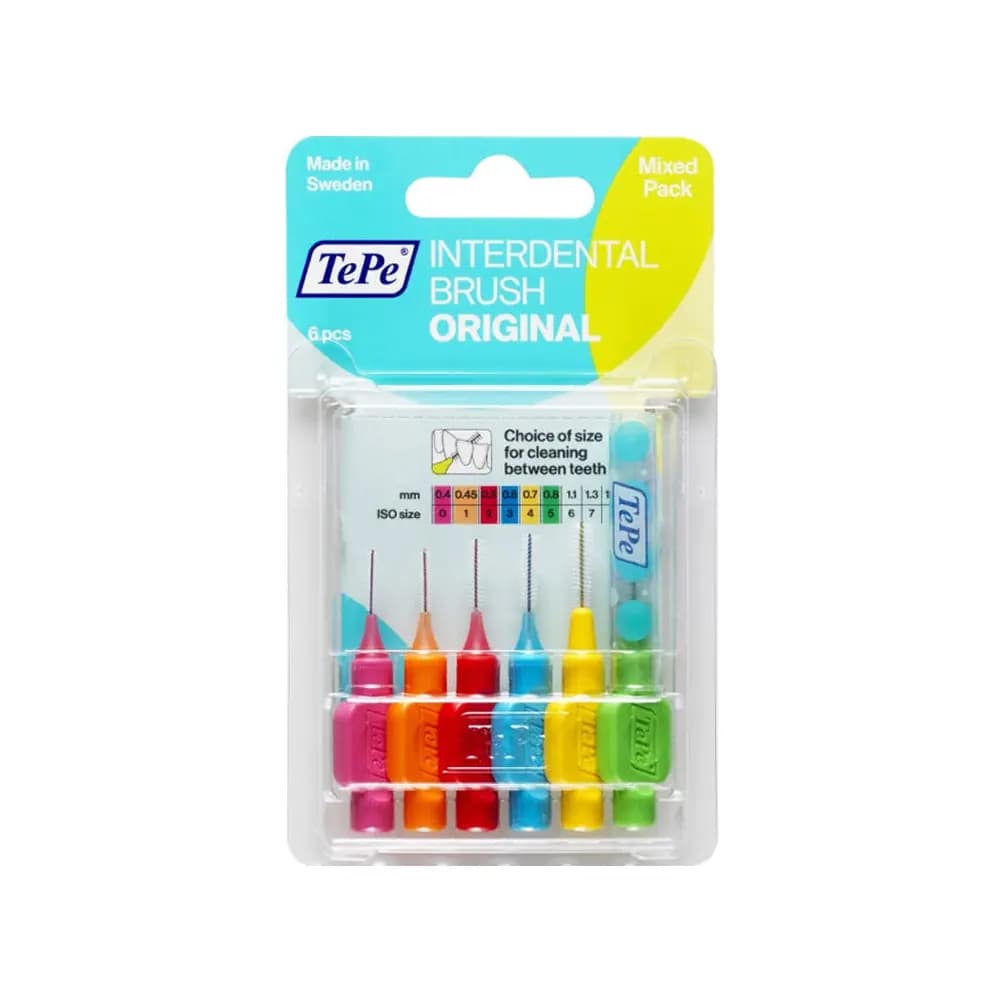 TePe Interdental Brush Blister Mix Pack Diş Arayüz Fırçası 6'lı - Karışık