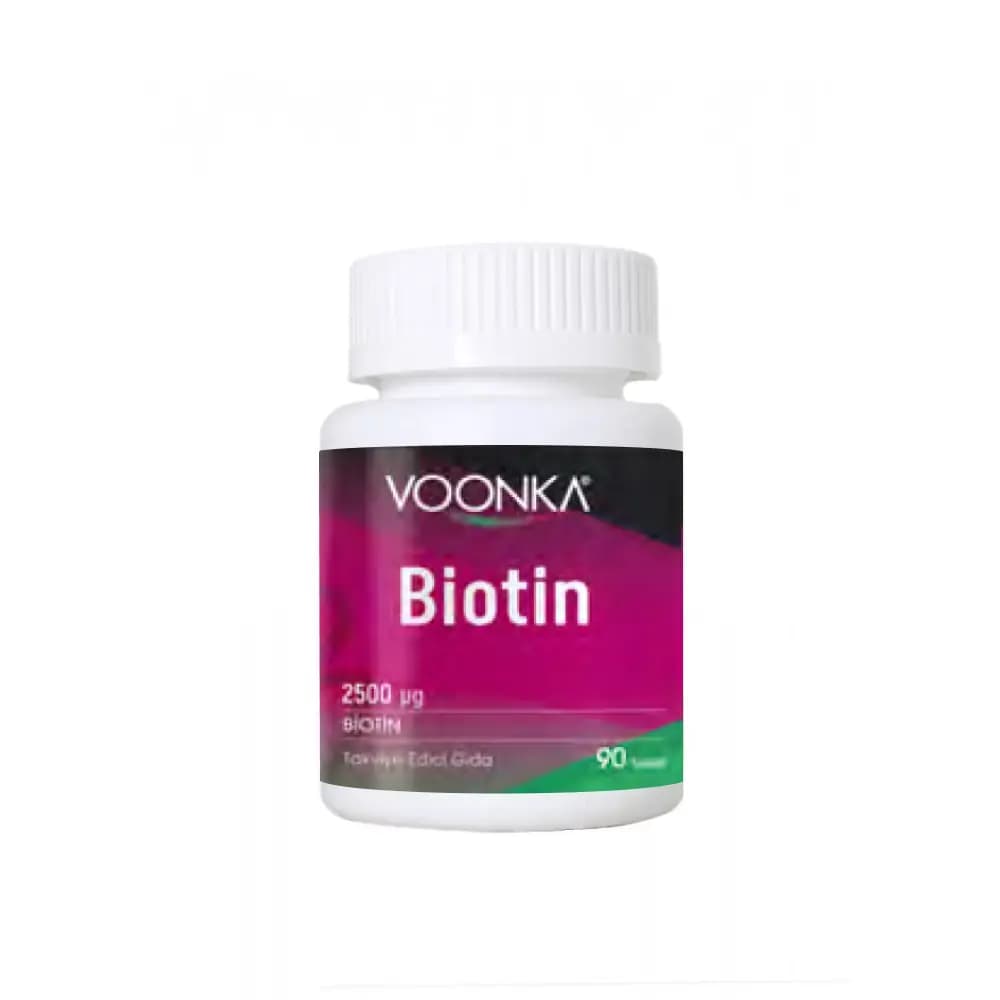 Voonka Biotin Saç ve Tırnak Güçlendirici 90 Tablet