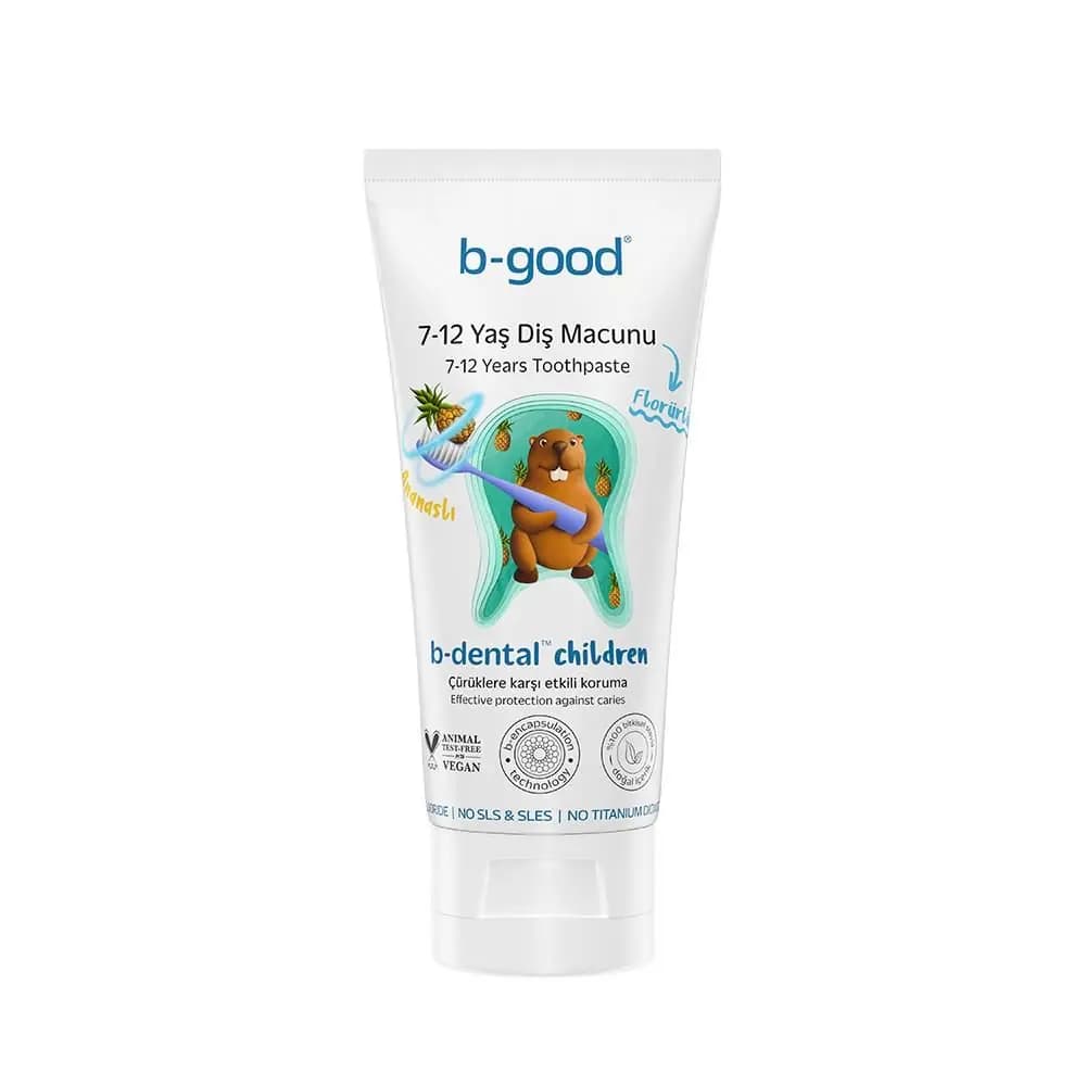 B-Good B-dental 7-12 Yaş Diş Macunu Florürlü Ananas 50 ml