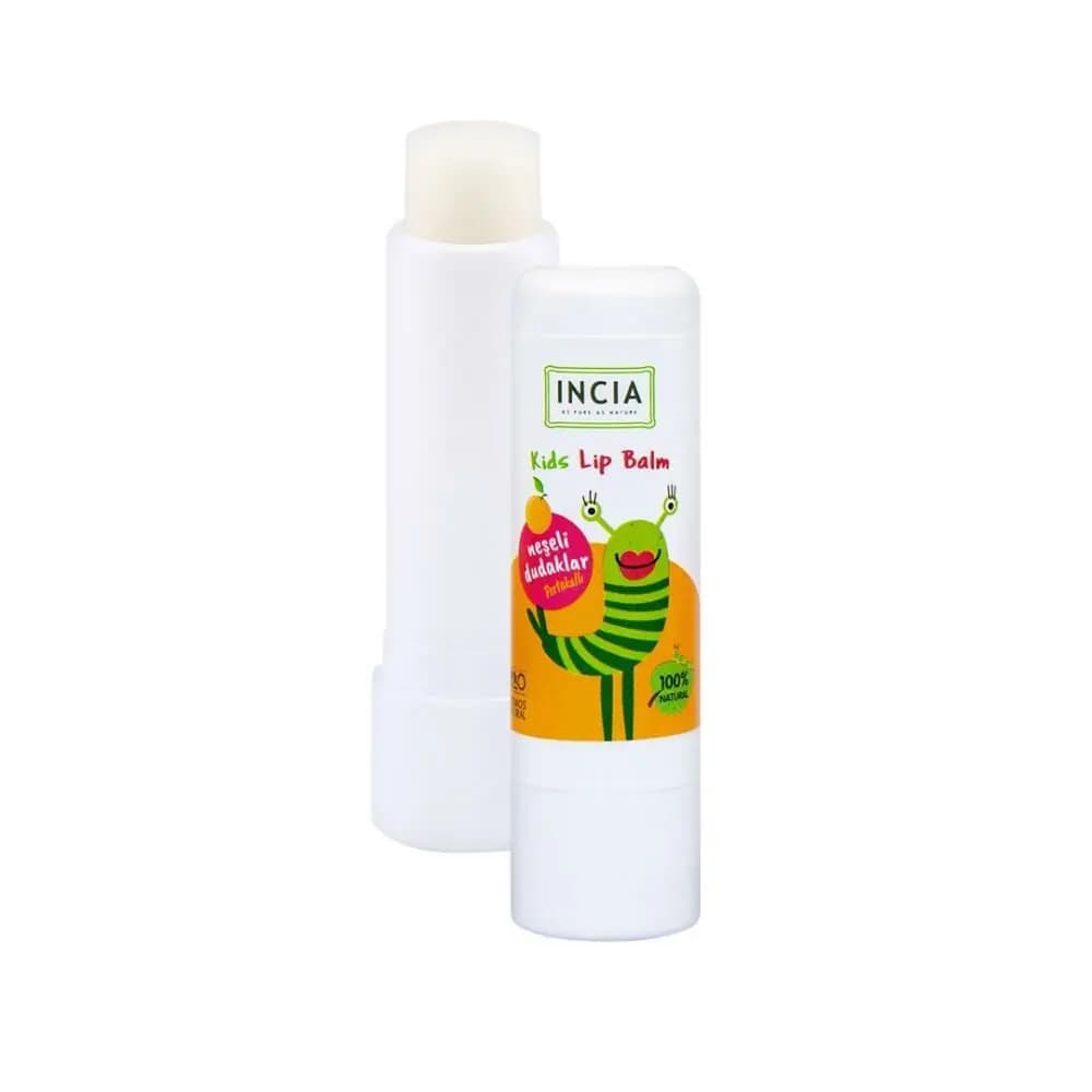 INCIA Kids Lip Balm Dudak Besleyici Portakal 6 gr