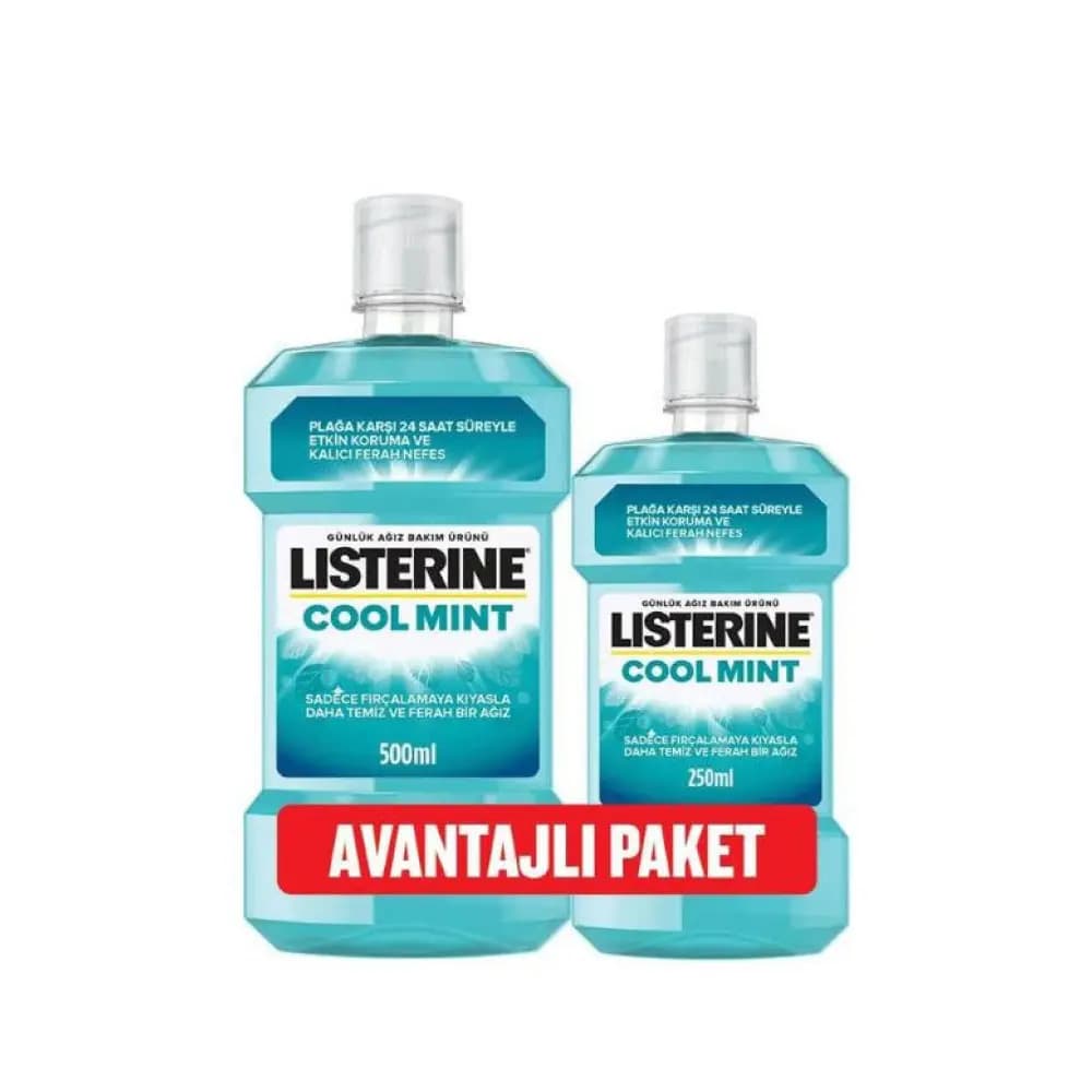 Listerine Cool Mint Nane Aromalı 500 ml + 250 ml