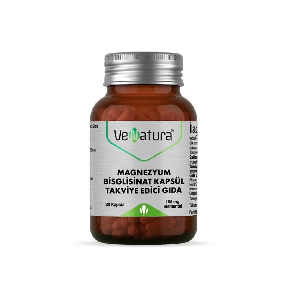 Venatura Magnezyum Bisglisinat 160 mg 30 Kapsül