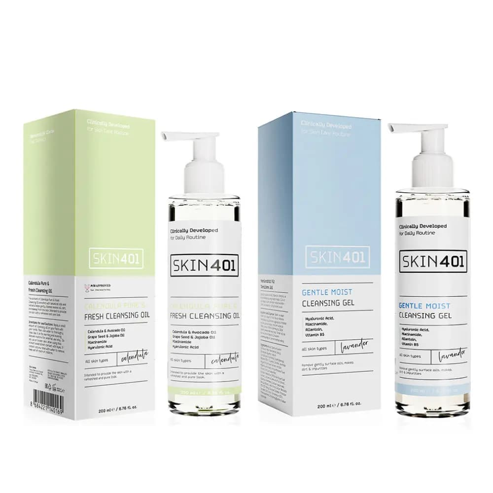 Skin401 Tüm Cilt Tipleri İçin İkili Temizlik Seti