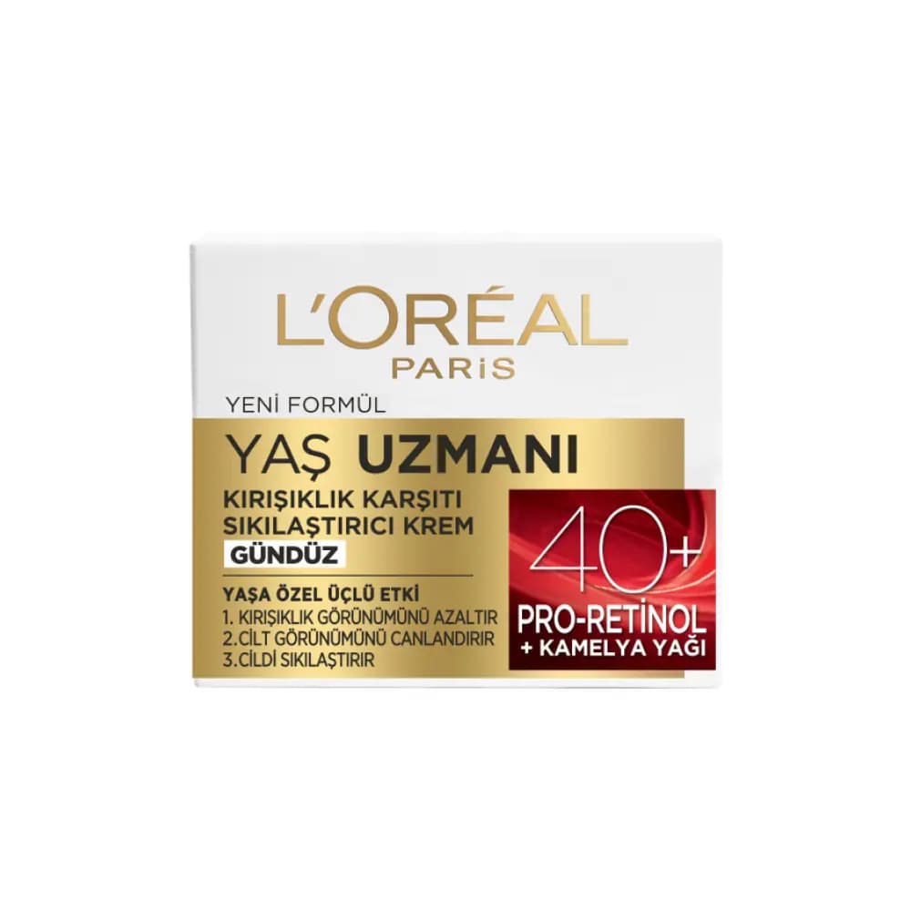 Loreal Paris Yaş Uzmanı 40+ Kırışıklık Karşıtı Sıkılaştırıcı Krem 50 ml