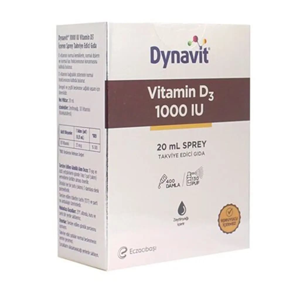 Dynavit Vitamin D3 1000 IU Sprey 20 ml