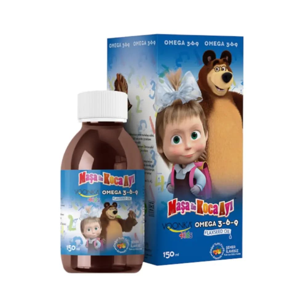 Voonka Kids Maşa ve Koca Ayı Omega 3-6-9 Şurup 150 ml