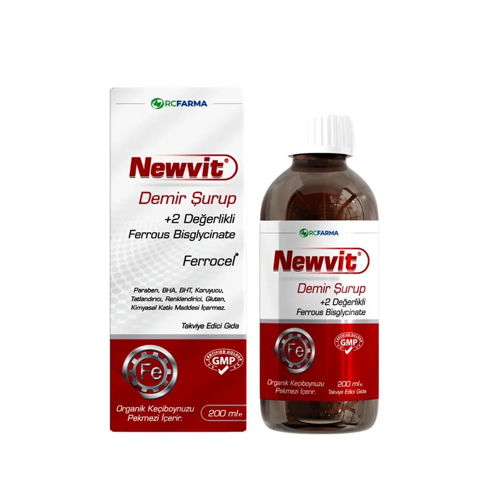 RCFarma Newvit Demir Şurup 200 ml