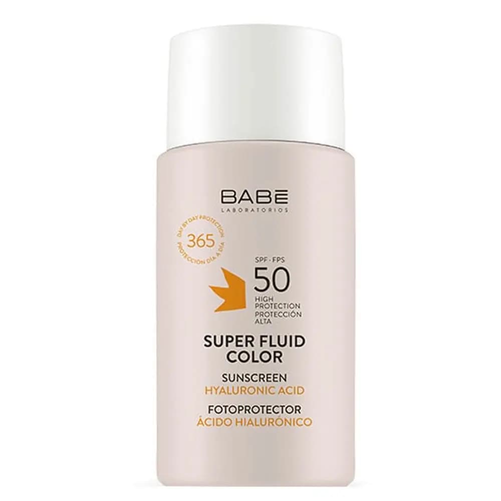 Babe Super Fluid Spf50+ Renkli Güneş Koruyucu Yüz Kremi 50 ml