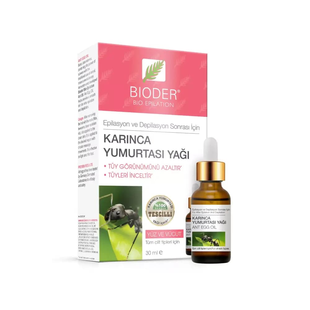 Bioder Bio Epilation Tüy Azaltıcı Karınca Yumurtası Yağı 30 ml