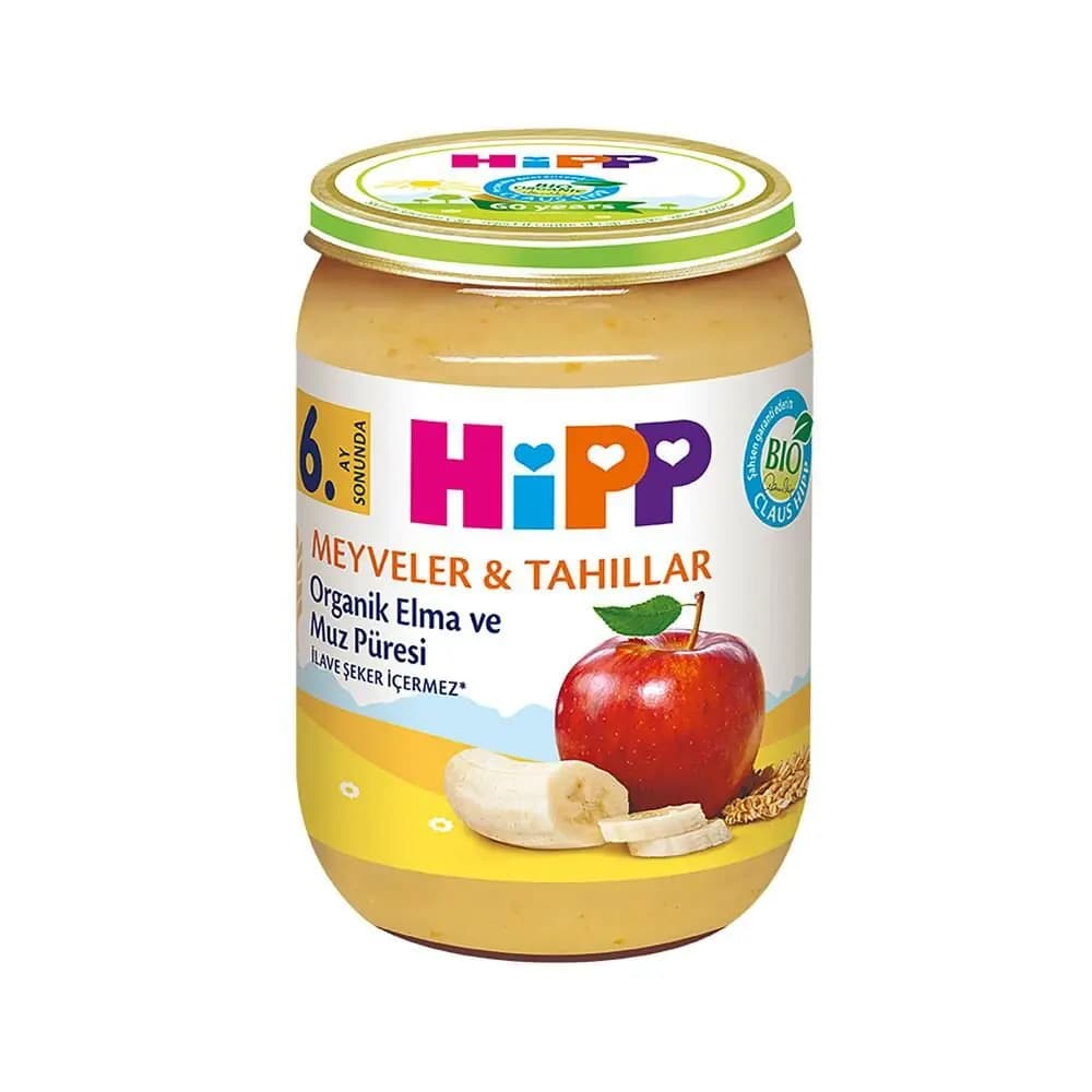 Hipp Organik Elma Ve Muz Püresi 190 gr