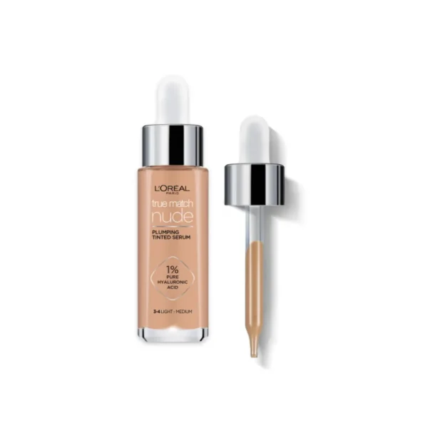 Loreal Paris True Match Nude Fondöten Serum 3-4 Light Medium