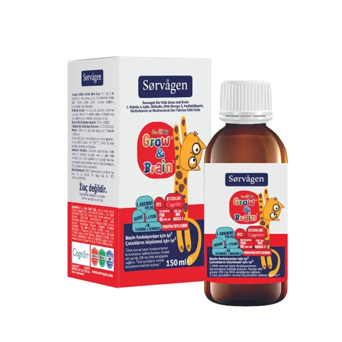 Sorvagen Grow and Brain for Kids Multivitamin 150 ml